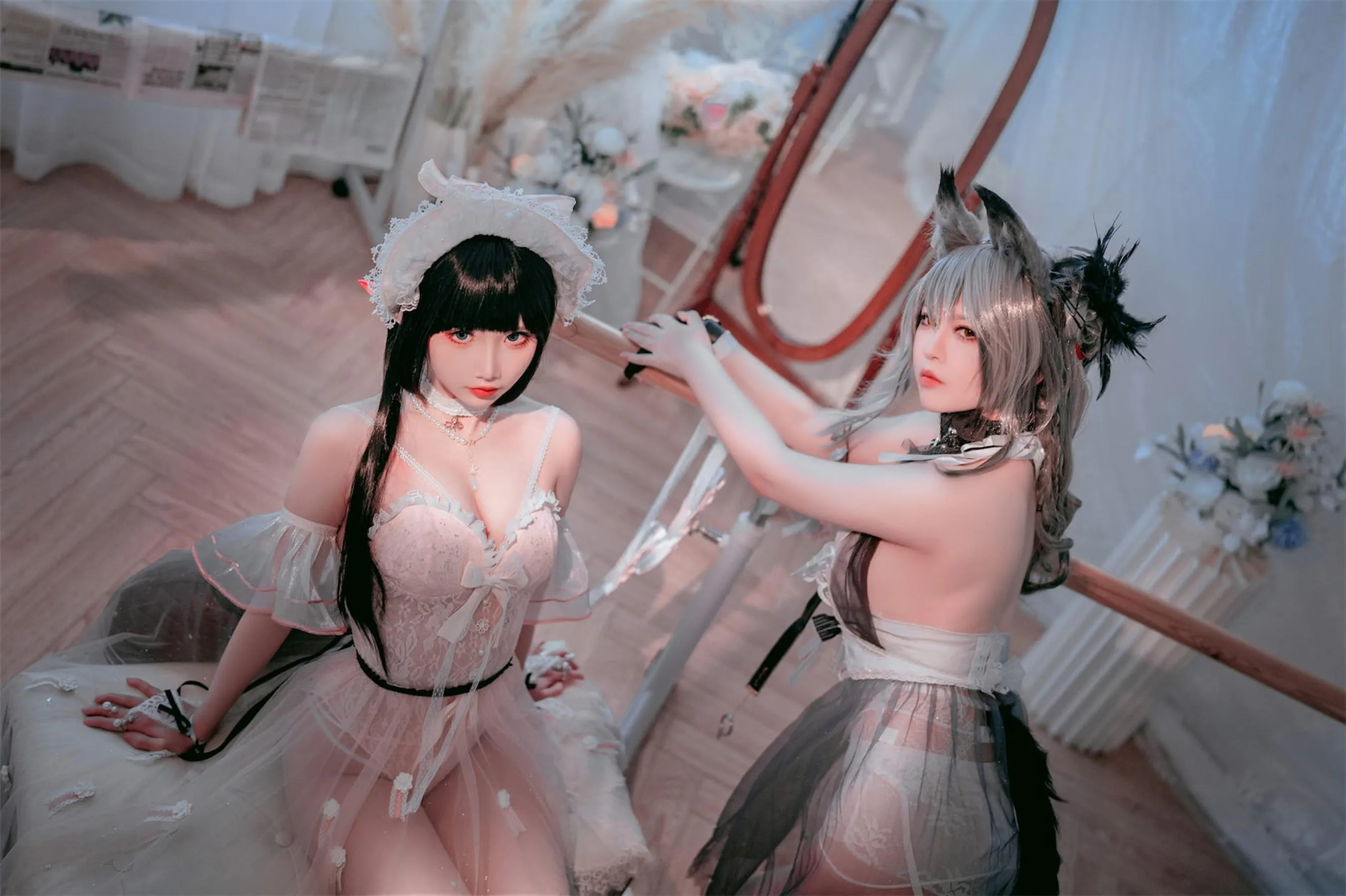 面饼仙儿 – NO.118 半半子 Arknights 黑x森蚺 [56P]插图5